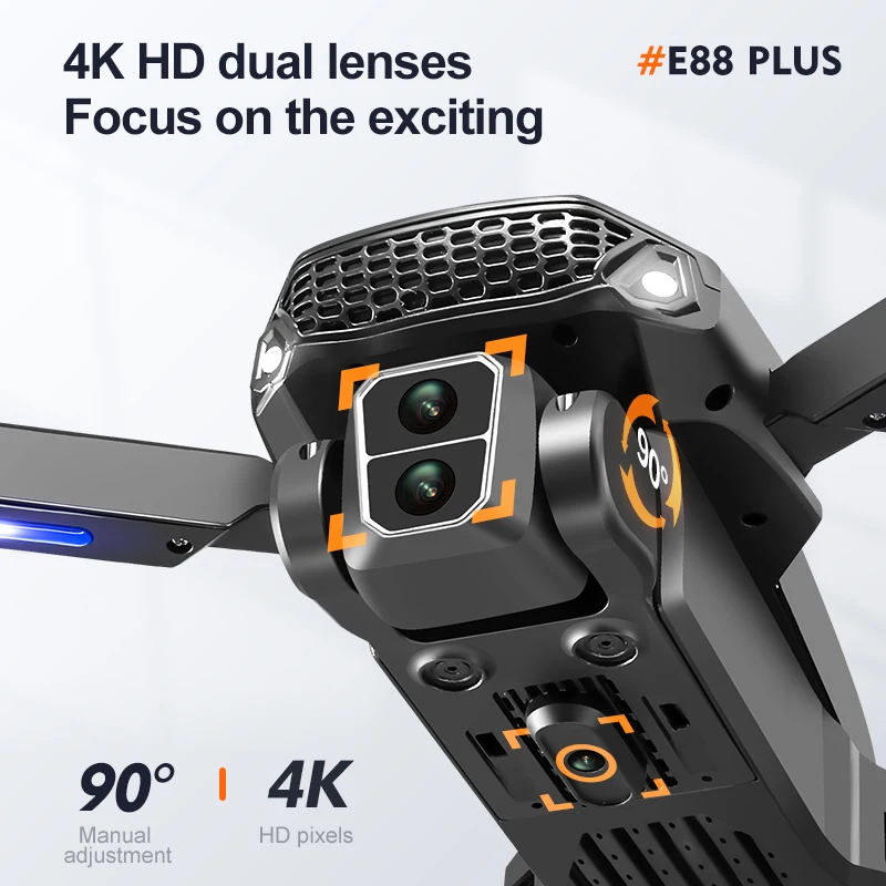 New E88 Plus Quadcopter Drone: - огляд і ціна Drone Lidar