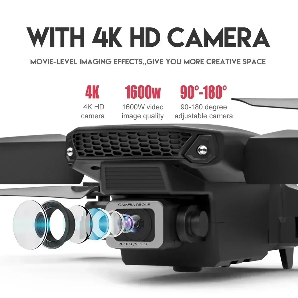 E88 Pro WIFI FPV Drone Wide An - огляд і ціна Drone Lidar