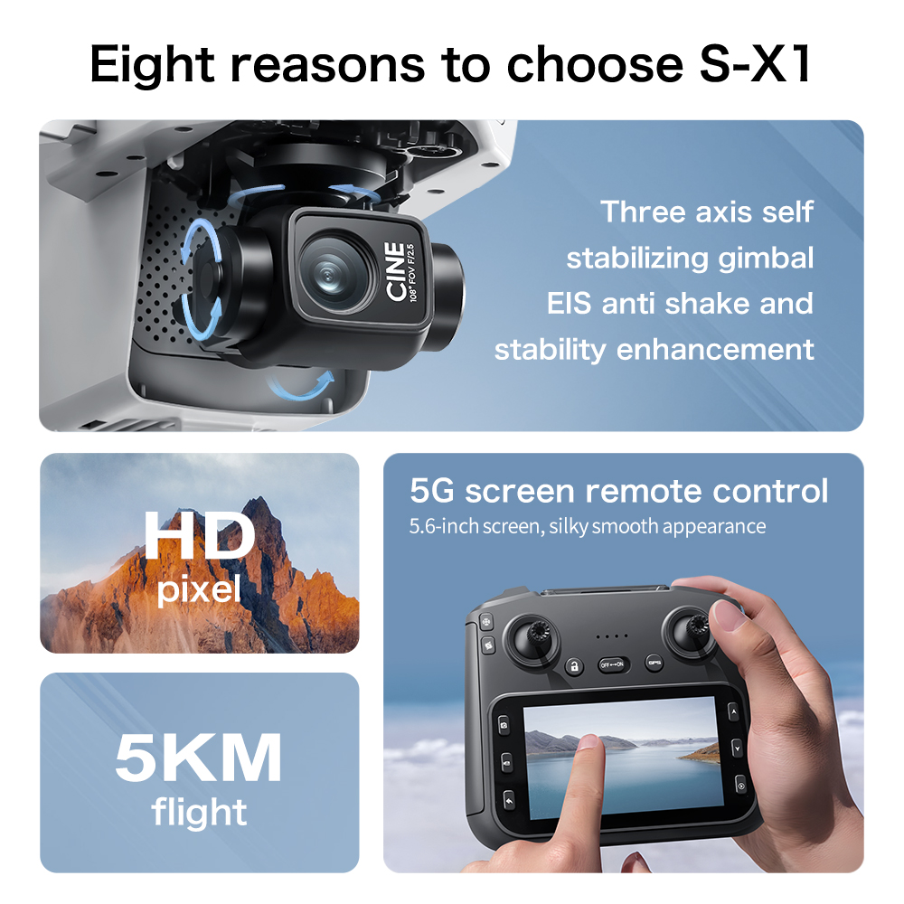 Original S-X1 Drone 8K HD Prof - огляд і ціна Drone Photogrammetry