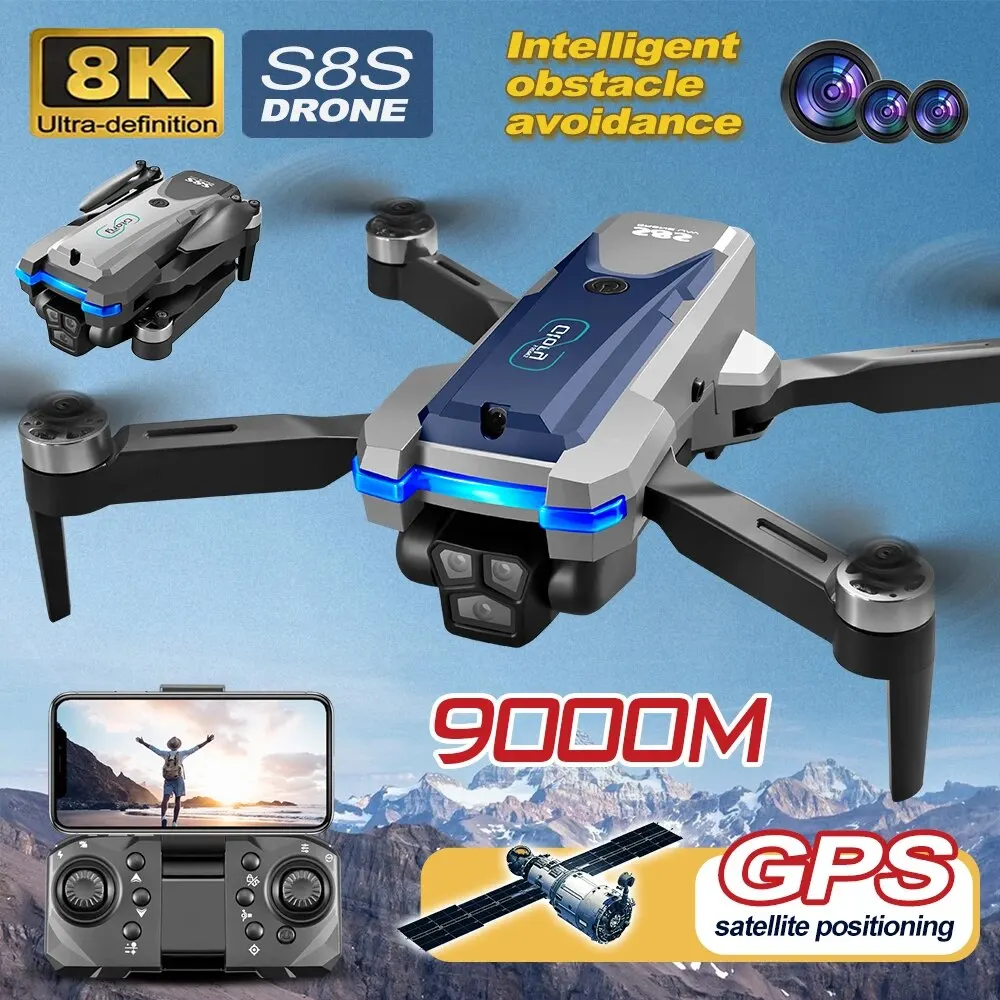 S8S GPS Drone 5G Wifi 8K HD Du - огляд і ціна Drone Lidar